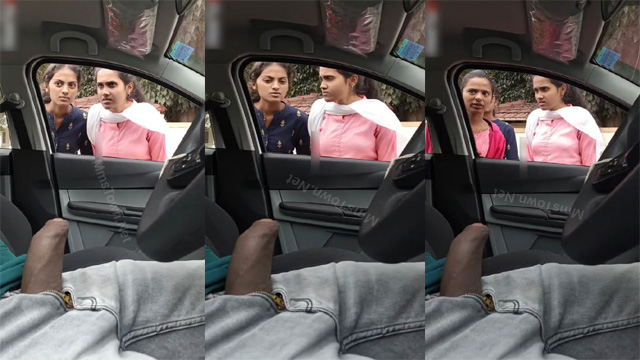 Daring Guy Flash Dick – Infront Of College Girls Inside Car
