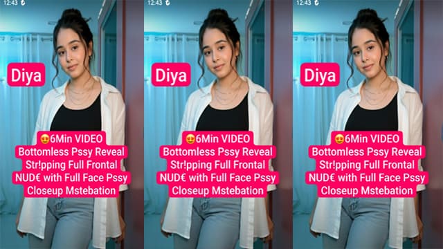 Diya Insta Model Frontal Nude Pssy Closeup Mstrbation Viral Mms Video