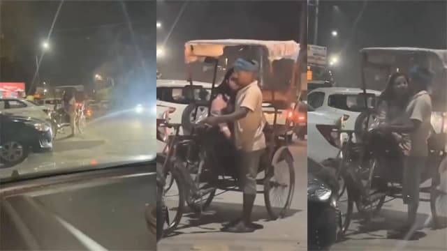 Girl Road Caught – Rickshaw Puller Penis Viral