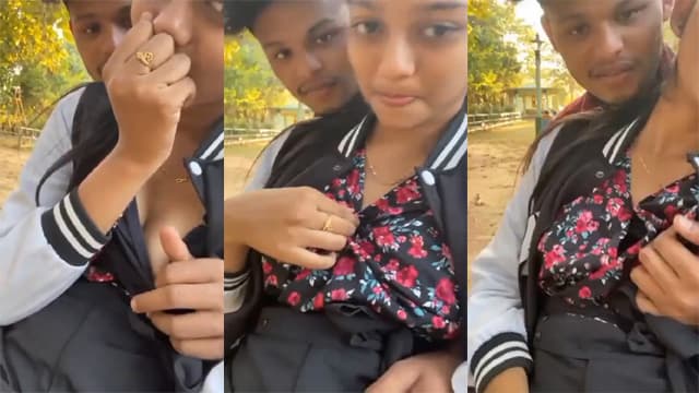 School Girl Outdoor Play – Sweet Boobs BF MMS