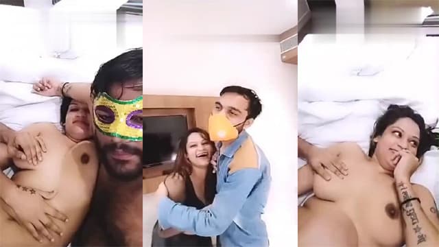 Desi Couple Hard – Threesome Hotel Pound MMS