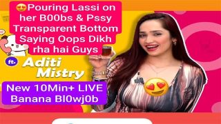 Aditi Mistry New Live Banana Blowjob Pouring Lassi on Her Boobs Viral Free Video