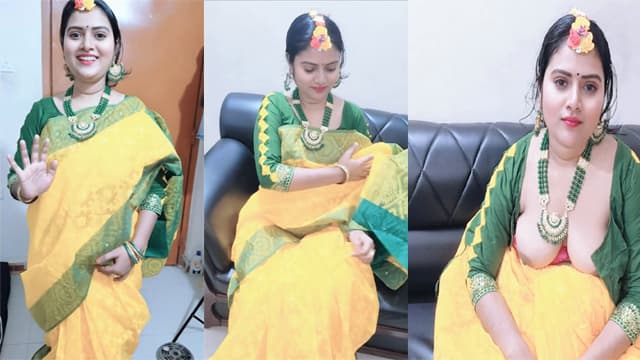 Newly Wife Wedding Dress – Video Call Long Distance Husband