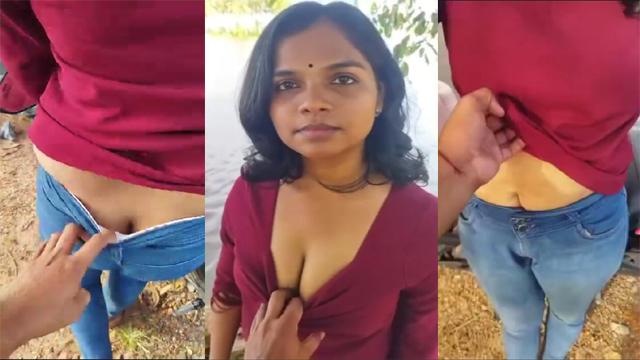 Hot Girlfriend Outdoor Fun With boyfriend Mamakutty