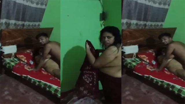 Desi Horny Wife Son Teacher Asking Caught Fucking MMS