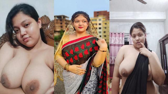 Milf Busty GF Saree Boobs Pressing Show Leak